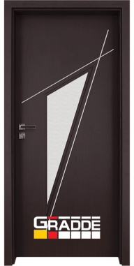 Интериорна врата Граде - модел Kristall Глас 4-2, цвят Ribeira