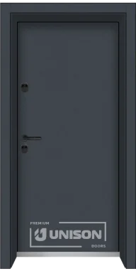 Входна врата Unison, Clima Basic, цвят Графит